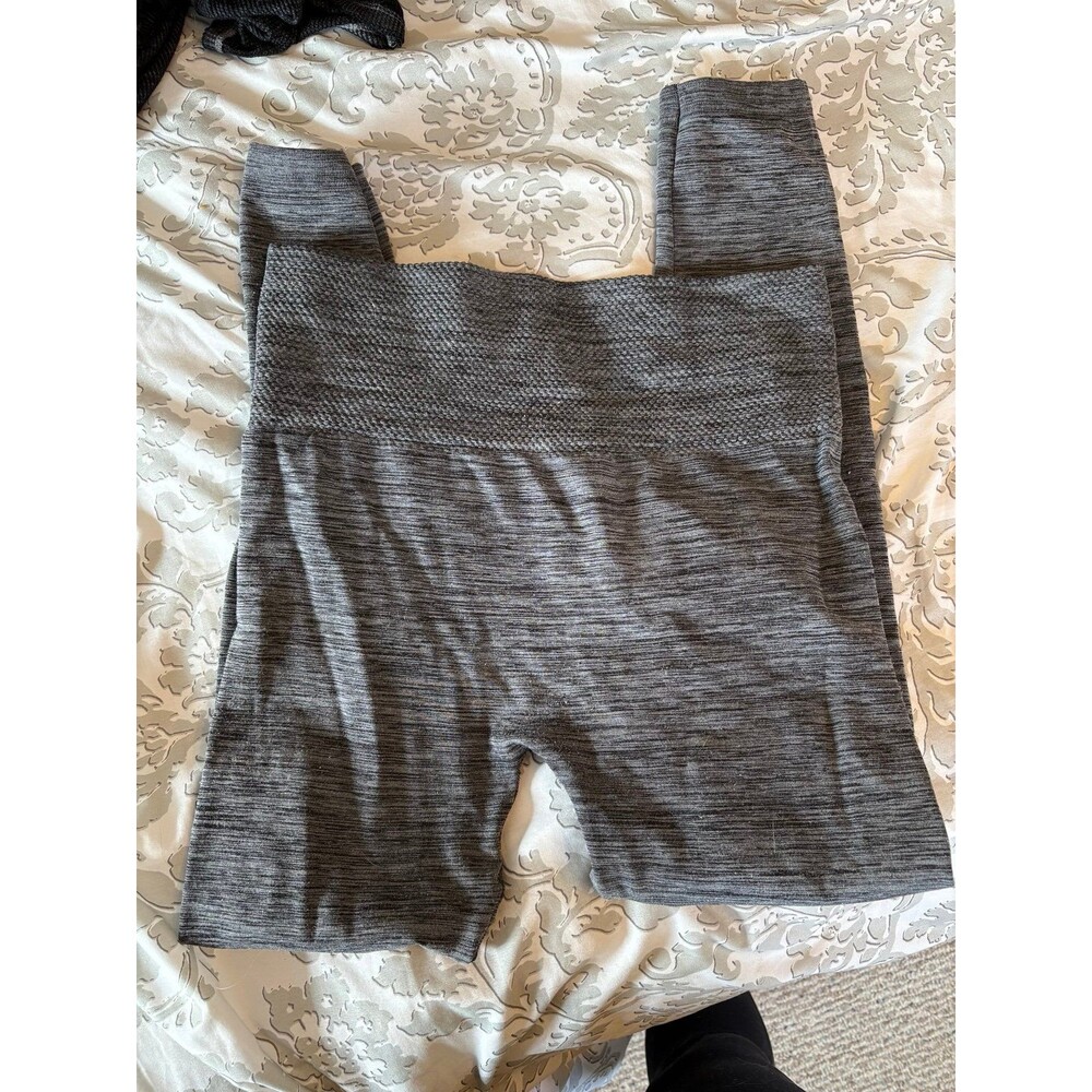 Heathered Gray Full Length Fleece Lined Mopas Leggings